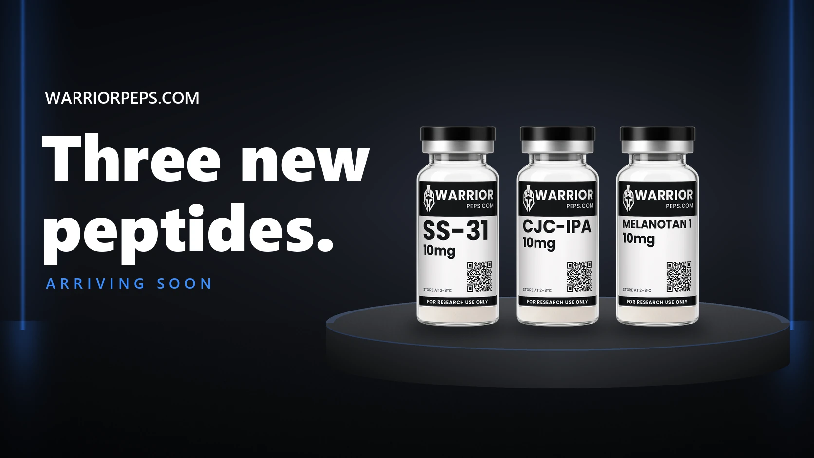 Arriving soon: SS-31, CJC-IPA and Melanotan 1